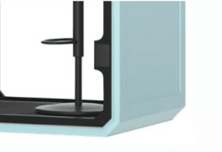 cabina ideazone custom acabado exterior azul